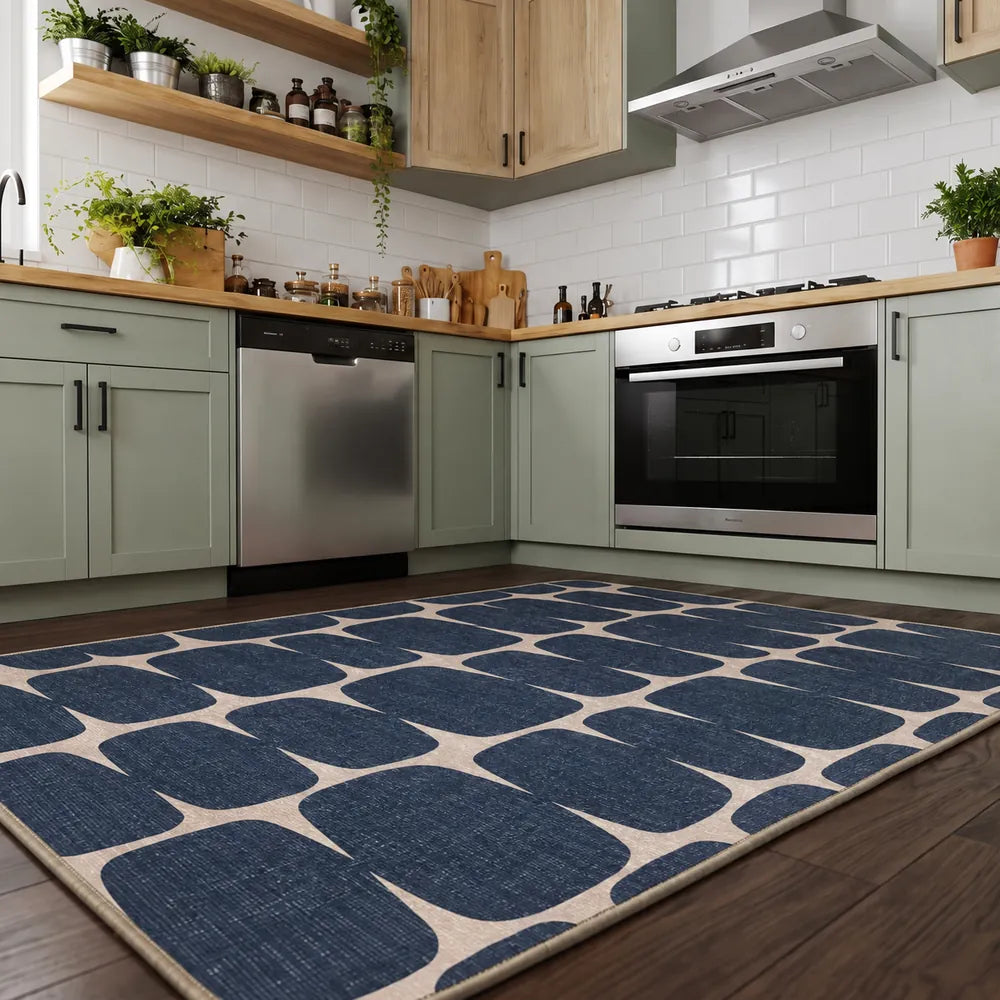 Hana - Non-Slip Kitchen Printed Rug