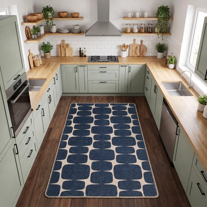 Hana - Non-Slip Kitchen Printed Rug