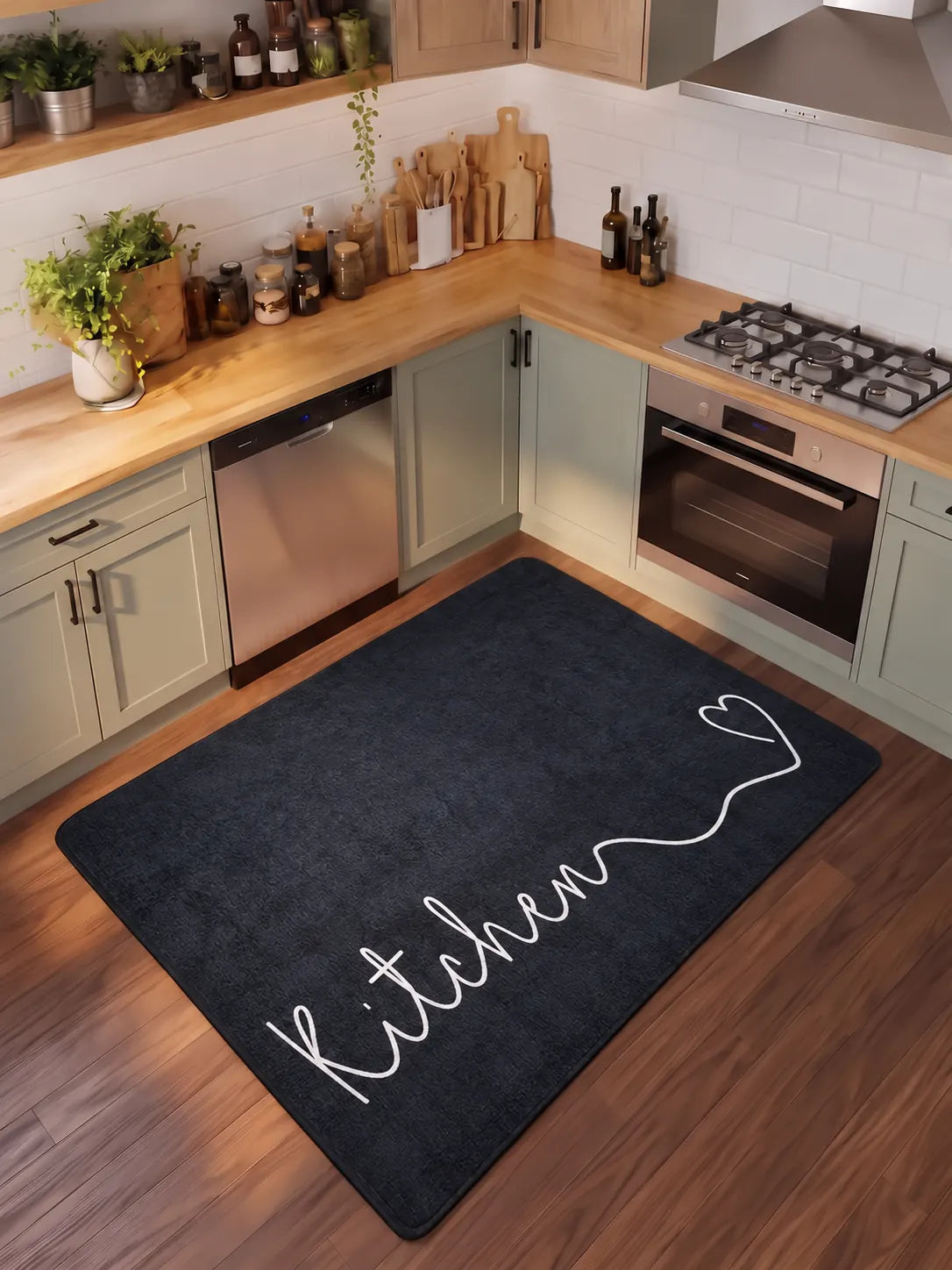 Isadora - Non-Slip Kitchen Printed Rug