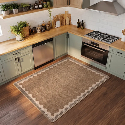 Safa - Non-Slip Kitchen Printed Rug