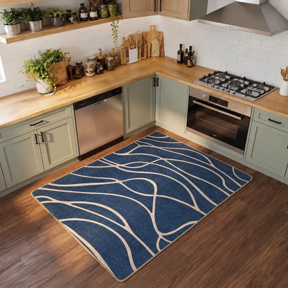 Lauren - Non-Slip Kitchen Printed Rug