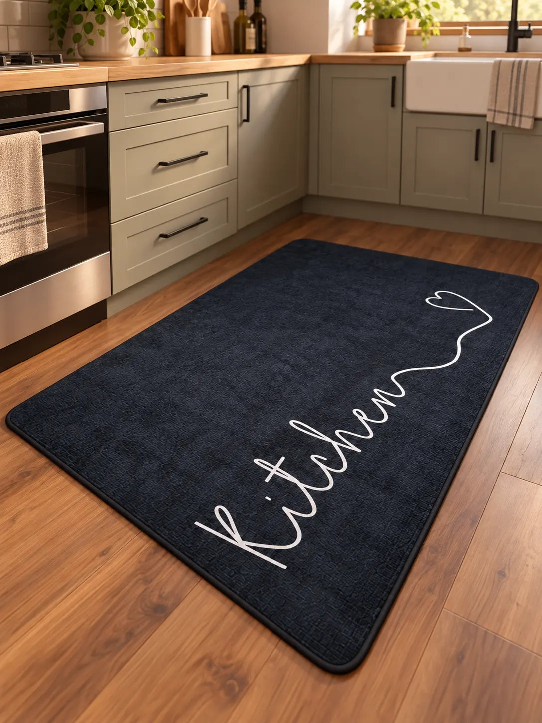 Isadora - Non-Slip Kitchen Printed Rug