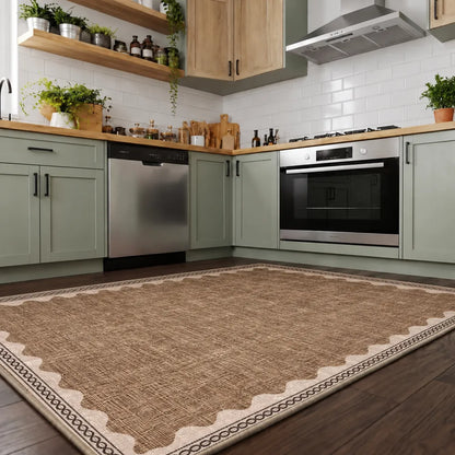 Safa - Non-Slip Kitchen Printed Rug