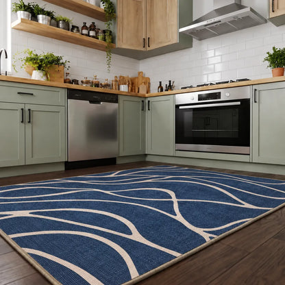 Lauren - Non-Slip Kitchen Printed Rug