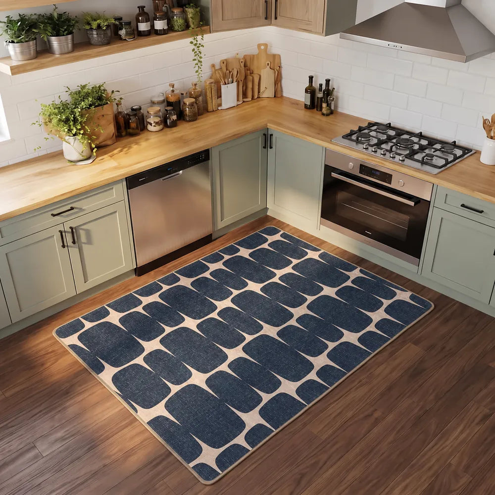 Hana - Non-Slip Kitchen Printed Rug