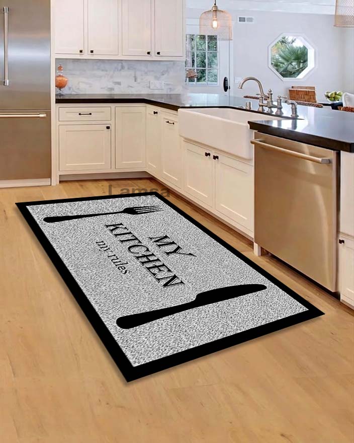 Benda - Non-Slip Kitchen Printed Rug