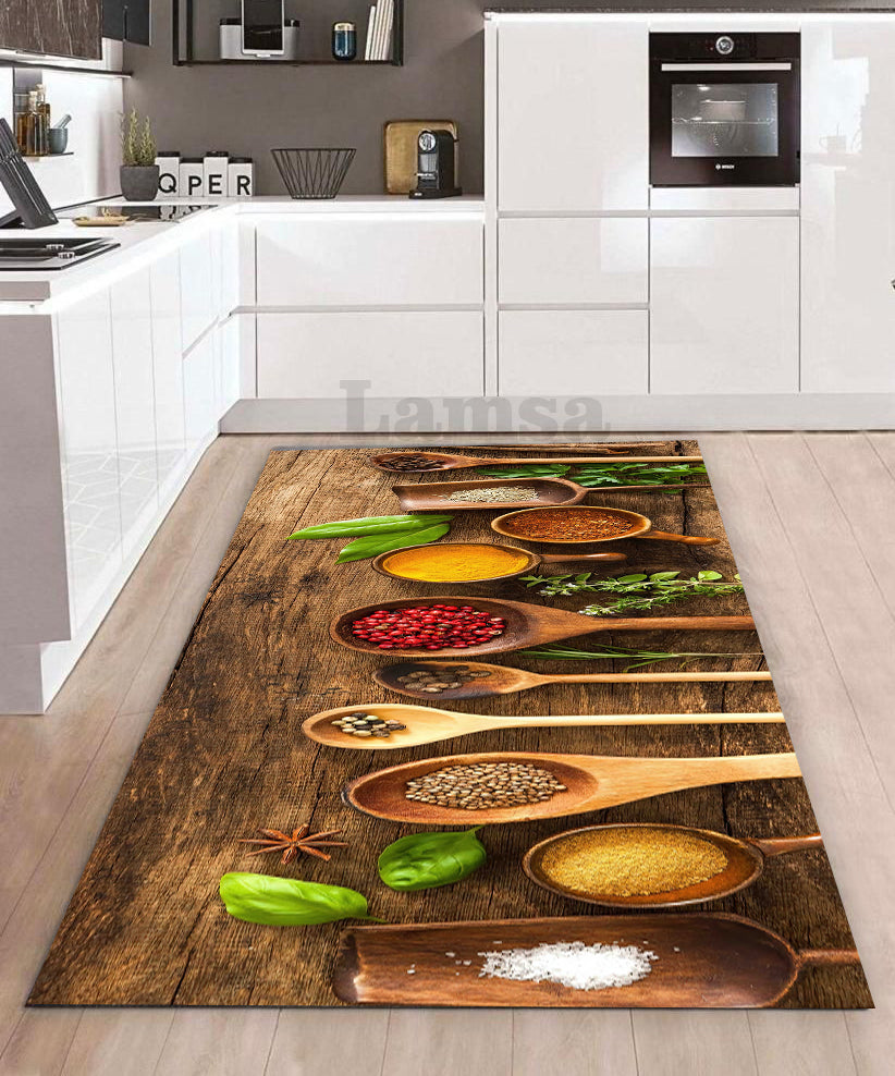 Seraphina - Non-Slip Kitchen Printed Rug